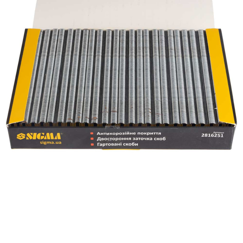 SIGMA Скобы 25×5.8мм для пневмостеплера 5000шт (2816251)