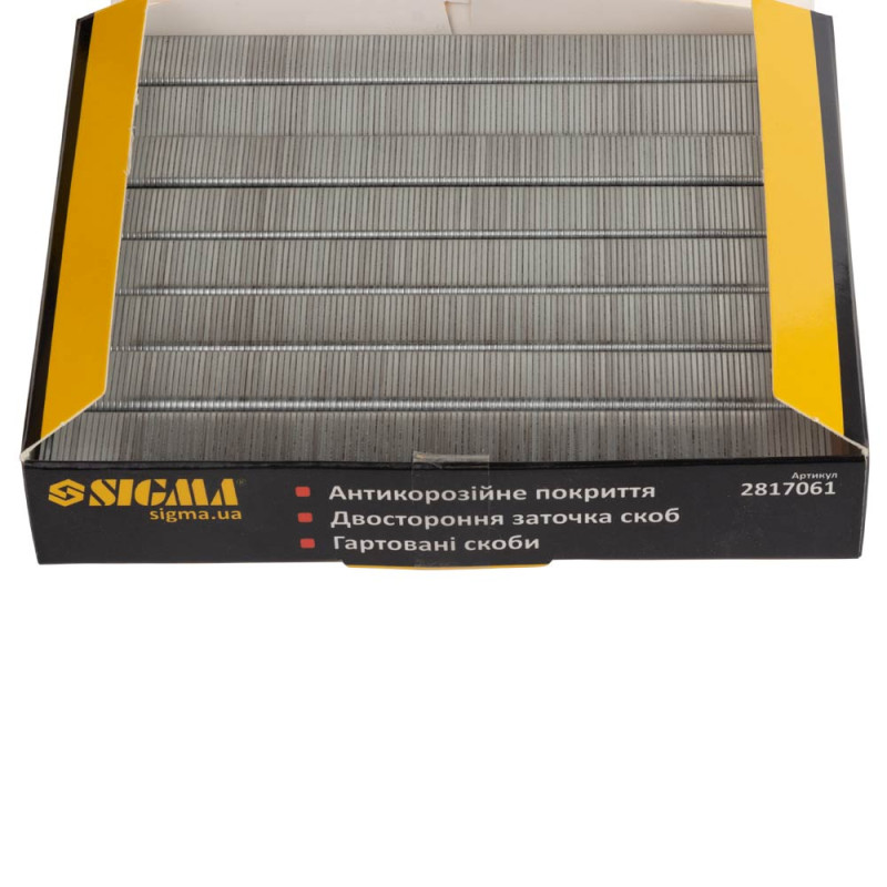 SIGMA Скобы 6×12.8мм для пневмостеплера 5000шт (2817061)