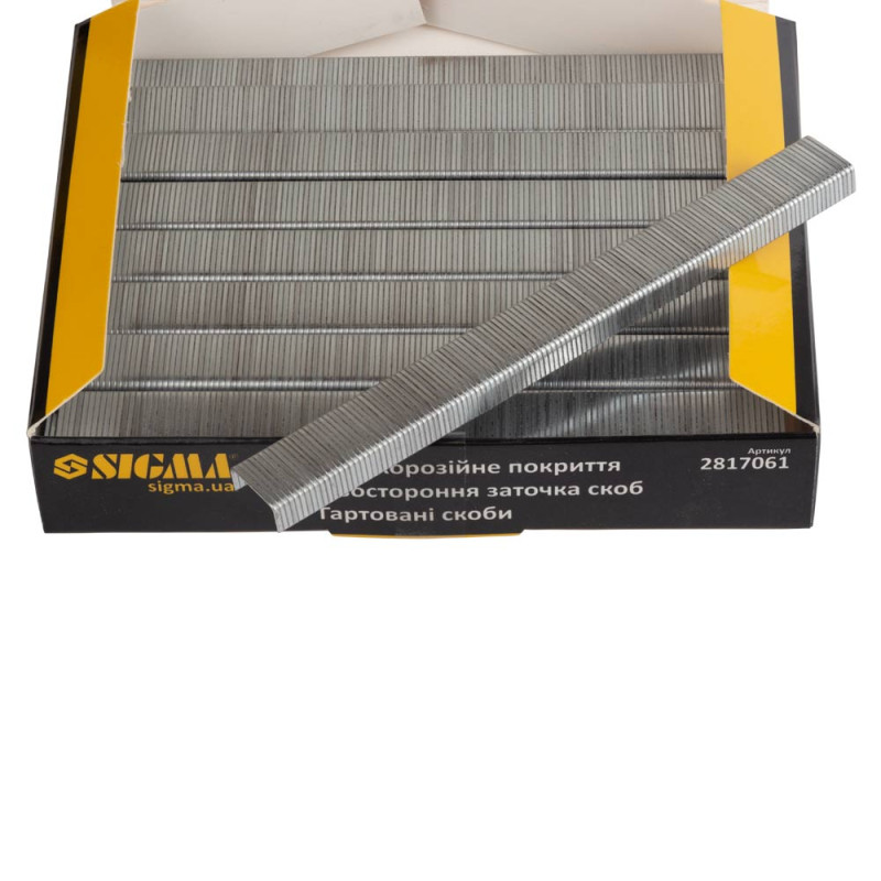 SIGMA Скобы 6×12.8мм для пневмостеплера 5000шт (2817061)