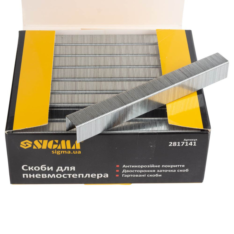 SIGMA Скобы 14×12.8мм для пневмостеплера 5000шт (2817141)