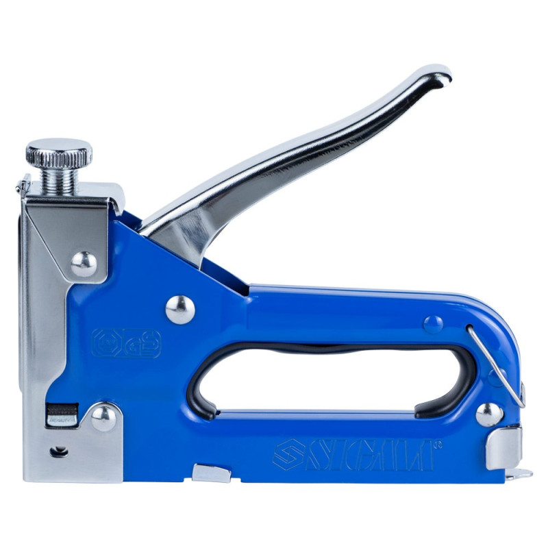 SIGMA Степлер с регулятором для скоб 4-14мм (синий) (2821011)