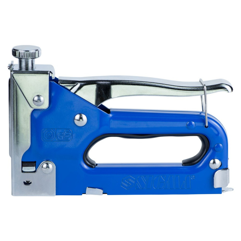SIGMA Степлер с регулятором для скоб 4-14мм (синий) (2821011)