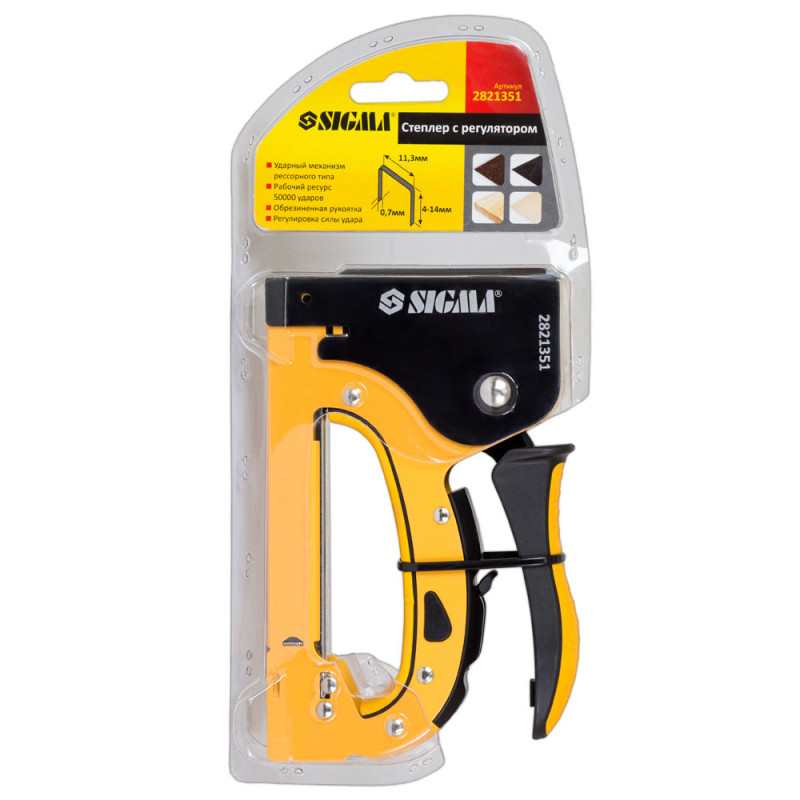 SIGMA Степлер с регулятором рессорного типа 4-14мм (2821351)
