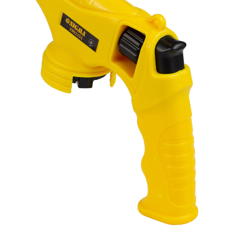 SIGMA Горелка газовая турбо 360° с керамическим соплом, пьезоподжигом и рукояткой Ø22мм 260мм (2901151)