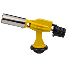 SIGMA Горелка газовая с керамическим соплом и пьезоподжигом, цельнометаллический корпус Ø22мм 136мм (2901251)