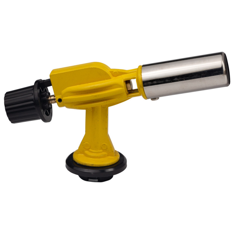 SIGMA Горелка газовая с керамическим соплом и пьезоподжигом, цельнометаллический корпус Ø22мм 136мм (2901251)