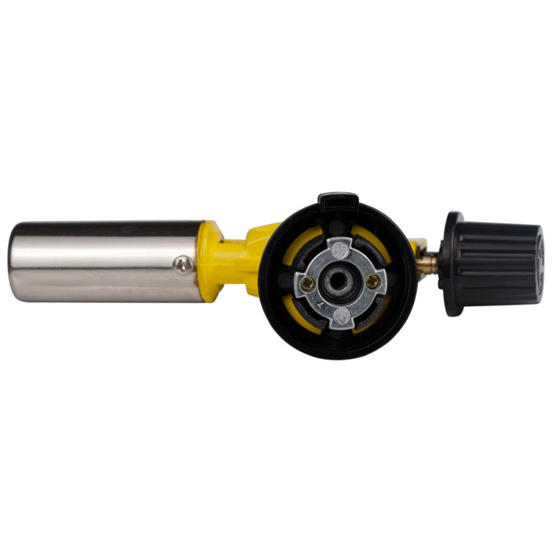 SIGMA Горелка газовая с керамическим соплом и пьезоподжигом, цельнометаллический корпус Ø22мм 136мм (2901251)