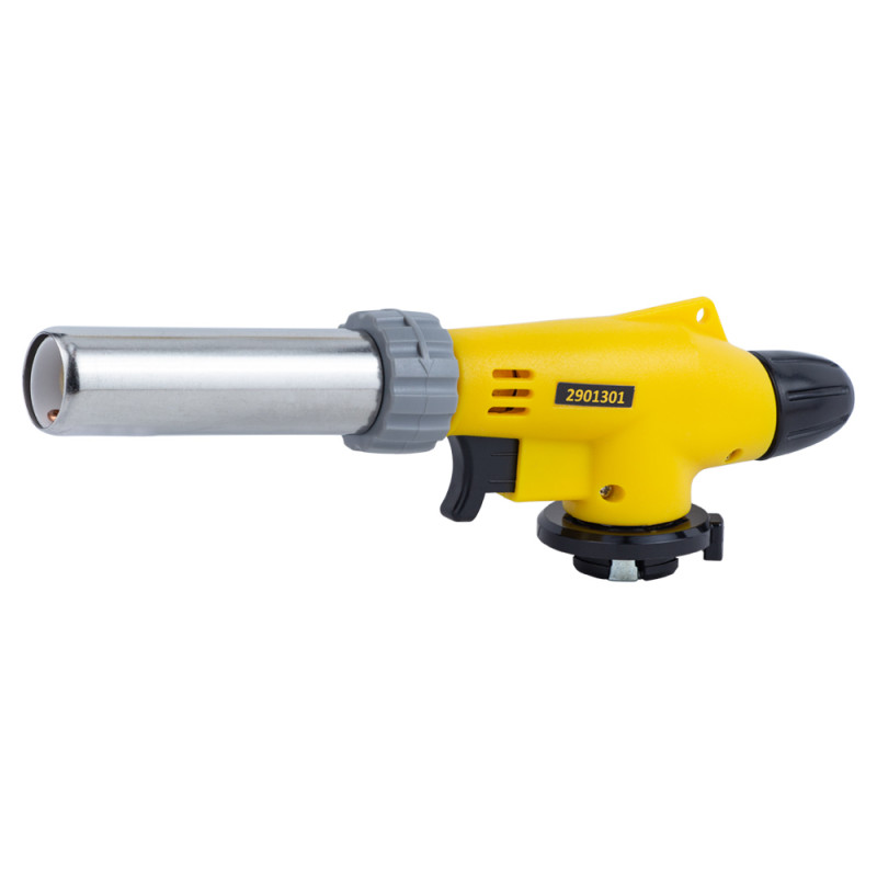 SIGMA Горелка газовая турбо 360° с регулировкой подачи воздуха и пьезоподжигом Ø18мм 203мм (2901301)