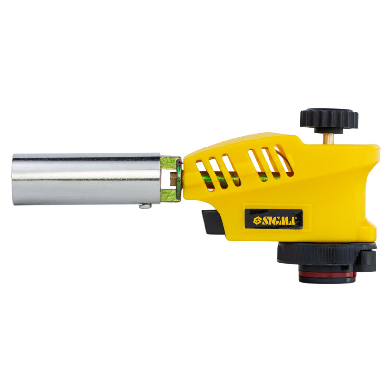 SIGMA Горелка газовая с регулировкой пламени сверху и пьезоподжигом Ø20мм 153мм (2901431)