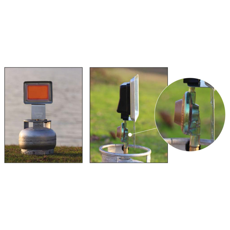 SIGMA Обогреватель газовый инфракрасный 1.4 кВт с редуктором (2903731)