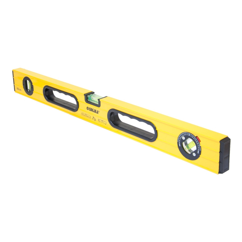 SIGMA Уровень с поворотной капсулой, 2 рукоятки 60см (3723061)