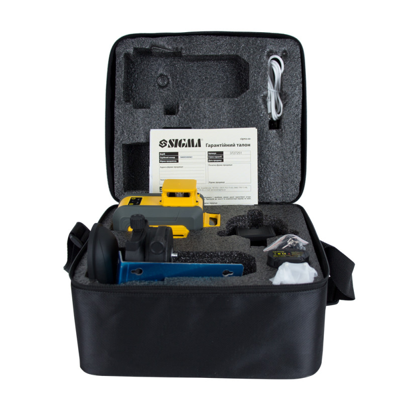 SIGMA Нивелир лазерный самовыравнивающийся 16 линий 4×360° (3727251)