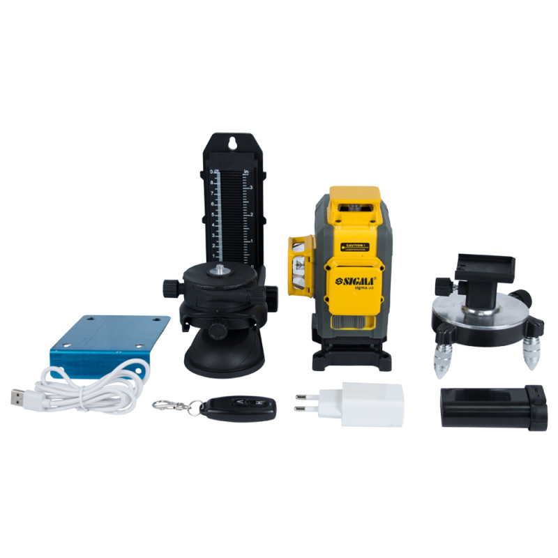 SIGMA Нивелир лазерный самовыравнивающийся 16 линий 4×360° (3727251)