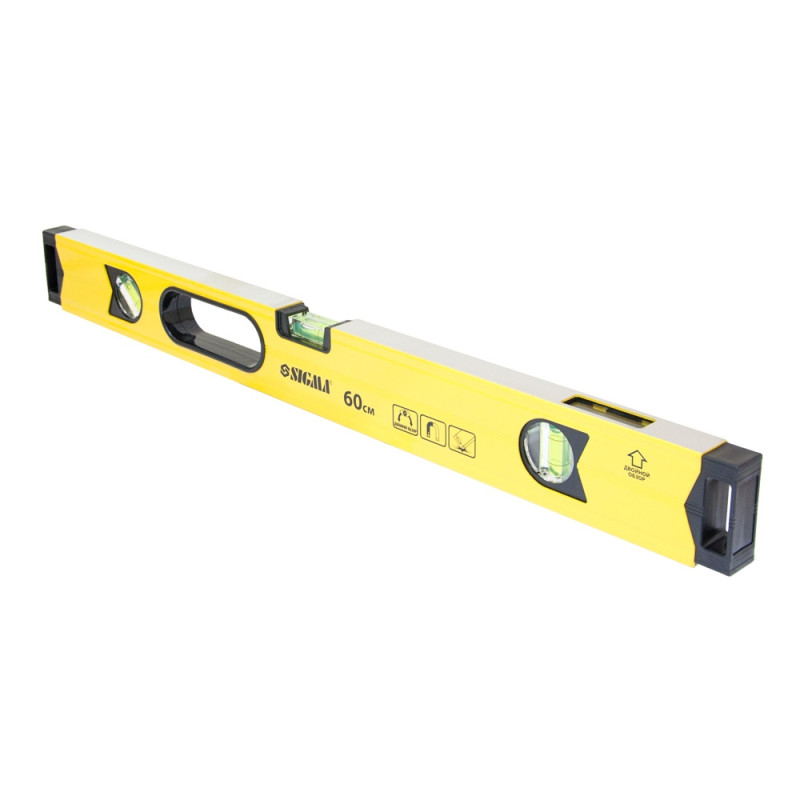 SIGMA Уровень магнитный 3 капсулы + глазок 60см (3732061)