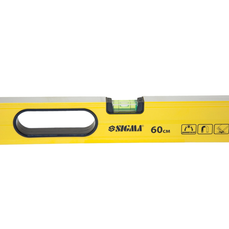 SIGMA Уровень магнитный 3 капсулы + глазок 60см (3732061)