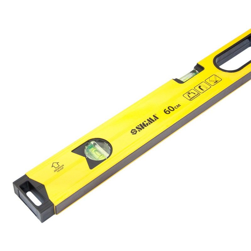 SIGMA Уровень магнитный 3 капсулы + глазок 60см (3732061)