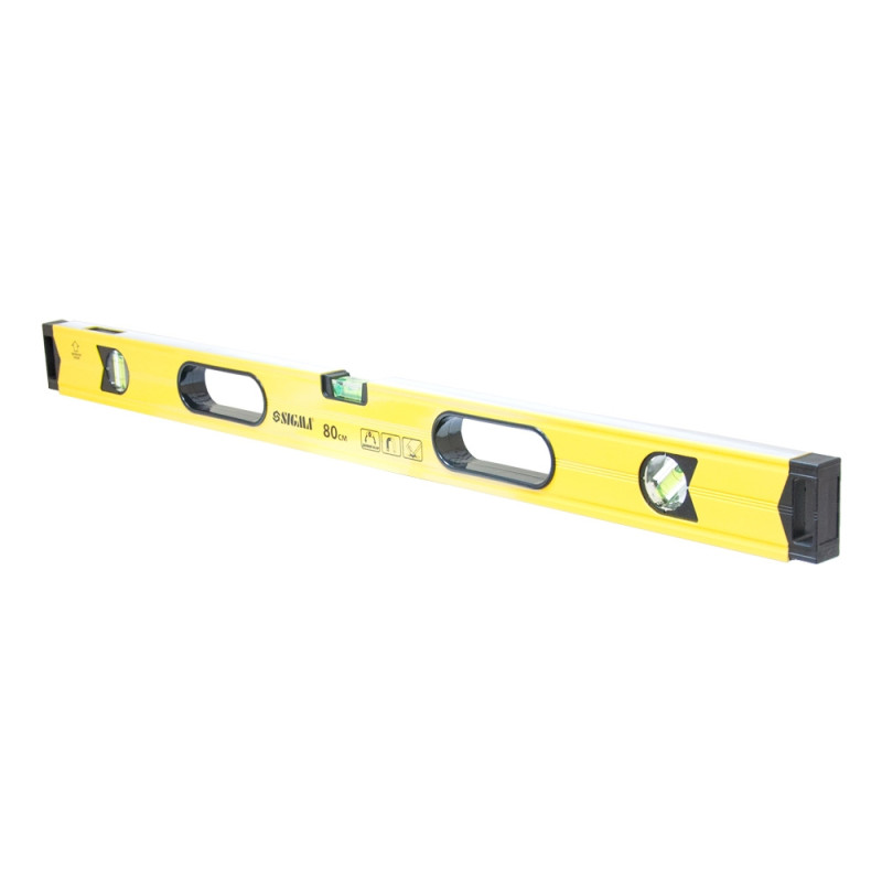 SIGMA Уровень магнитный 3 капсулы + глазок 80см (3732081)