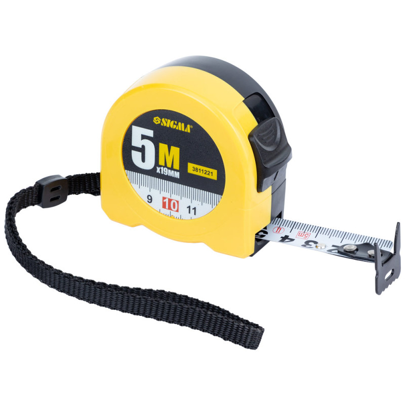 SIGMA Рулетка Color 5м×19мм (3811221)