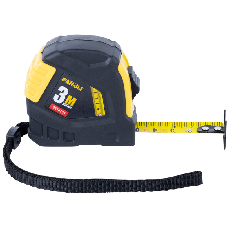 SIGMA Рулетка обрезиненная 3м×16мм (3814711)