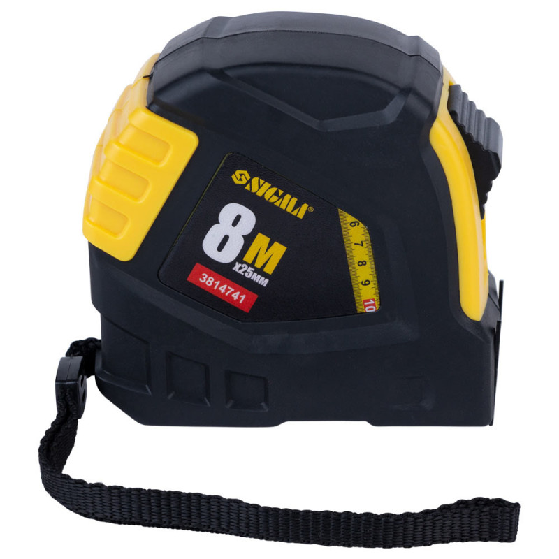 SIGMA Рулетка обрезиненная 8м×25мм (3814741)