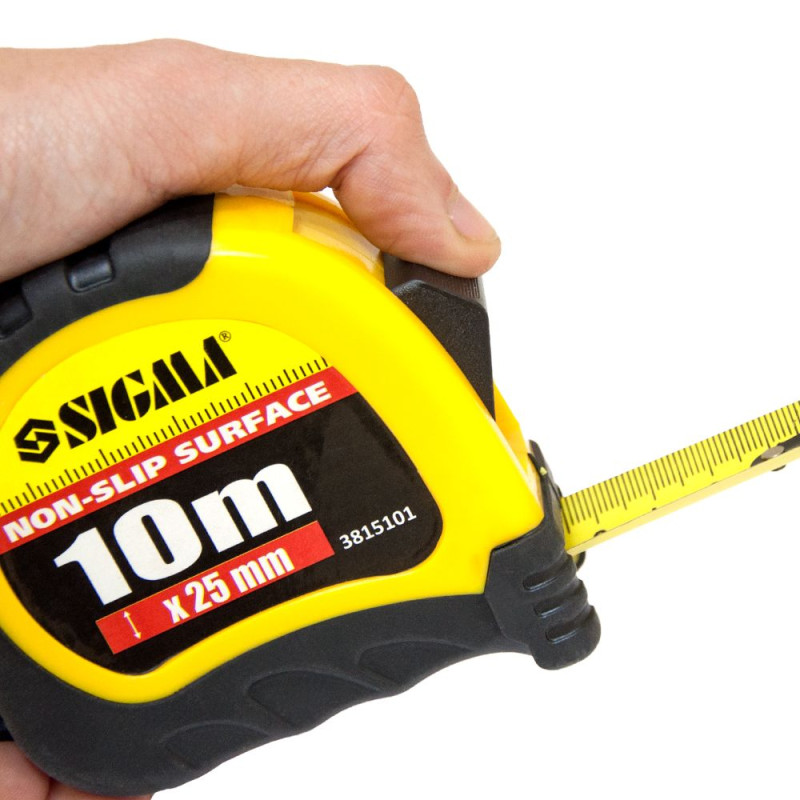 SIGMA Рулетка Shiftlock 10м×25мм (3815101)