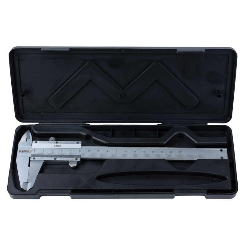 SIGMA Штангенциркуль механический 150мм точность ±0.02мм (пенал) (3922161)