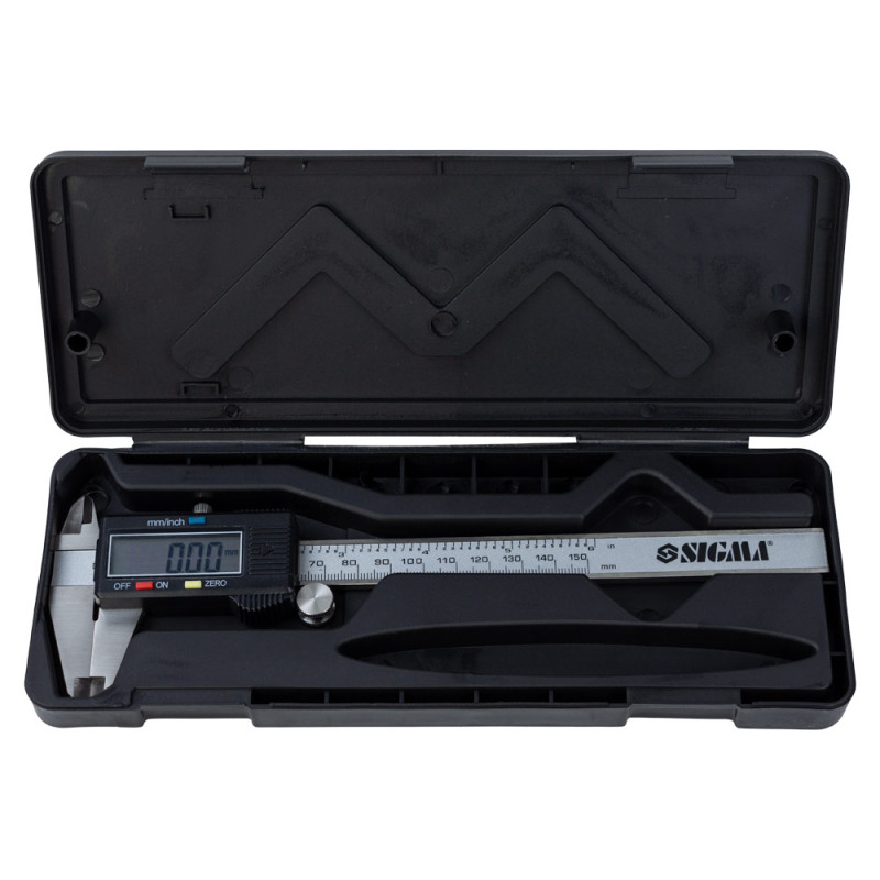 SIGMA Штангенциркуль цифровой 150мм точность ±0.02мм (пенал) (3923021)