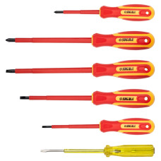 SIGMA Набір викруток діелектричних 5шт + викрутка-індикатор 250В CrV (4001071)