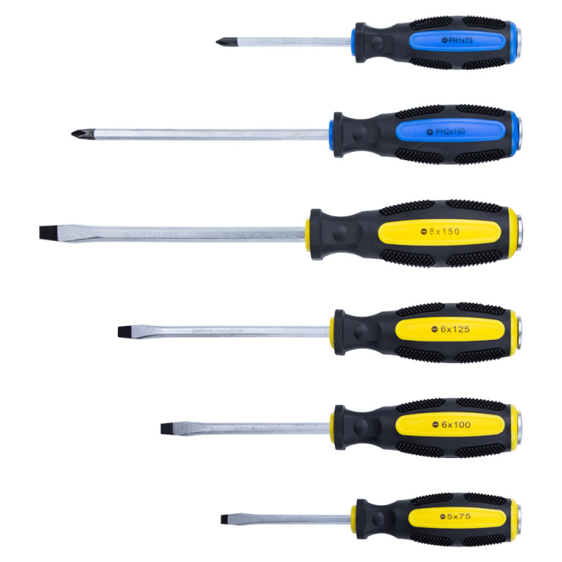 SIGMA Набір ударних викруток 6 шт CrV (4001111)