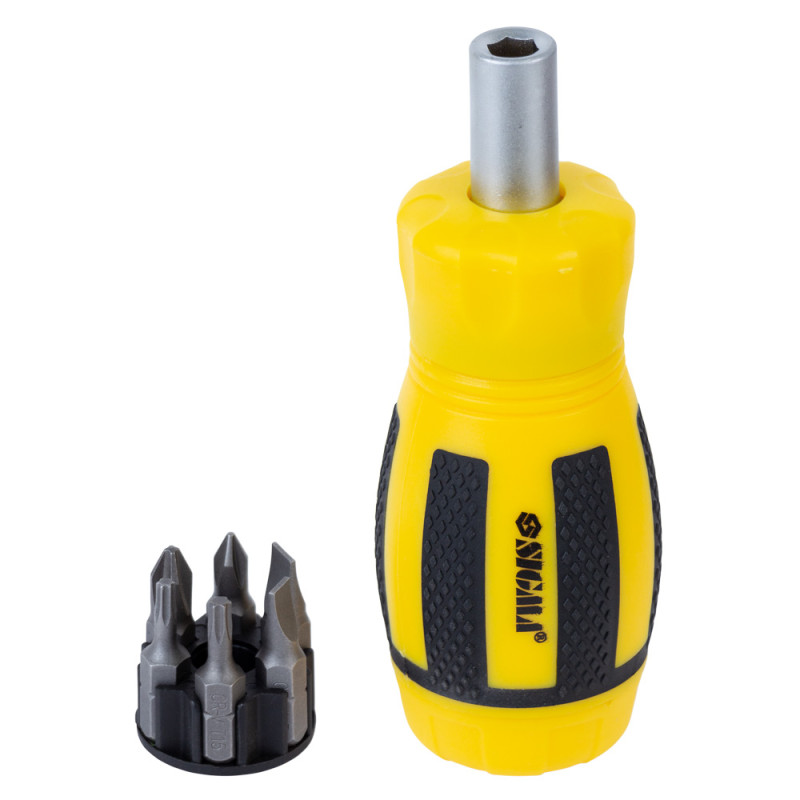 SIGMA Викрутка з реверсом MINI + біти 6шт CrV (4001811)