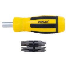 SIGMA Викрутка з реверсом + біти 12шт CrV (4001831)