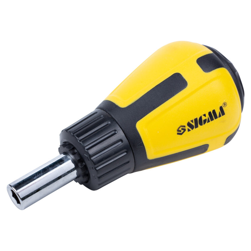 SIGMA Викрутка з реверсом і двосторонніми битами 6в1 CrV (4001901)