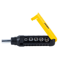 SIGMA Викрутка з реверсом + насадки торцеві і біти 1/4" 13шт CrV (4001931)