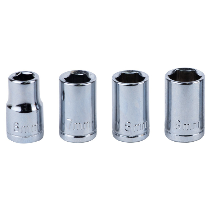 SIGMA Викрутка з реверсом + насадки торцеві і біти 1/4" 13шт CrV (4001931)