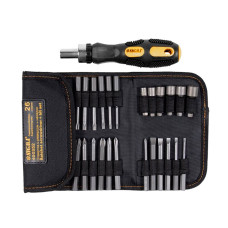 SIGMA Викрутка + біти 18шт + насадки торцеві 6шт CrV (4002111)