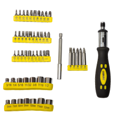 SIGMA Викрутка + насадки торцеві і біти 51шт CrV (4002131)