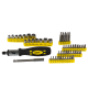 SIGMA Викрутка + насадки торцеві і біти 51шт CrV (4002131)
