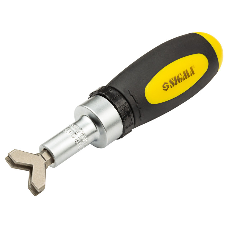 SIGMA Викрутка з реверсом + біти 101шт CrV (кейс) (4002501)