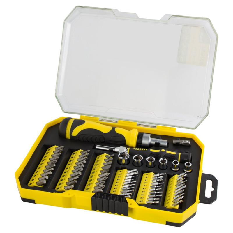 SIGMA Набір викруток + біти 69шт CrV (кейс) (4002541)