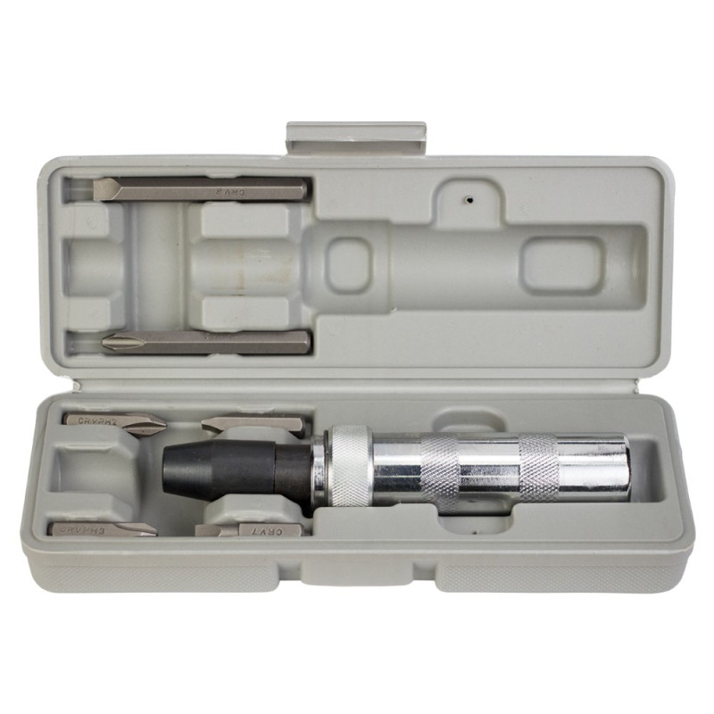 SIGMA Викрутка ударно-поворотна з битами 8шт CRV (пластик кейс) (4004011)