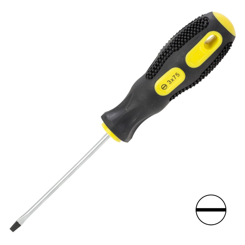 SIGMA Отвертка SL3.0×75мм CrV (4006301)