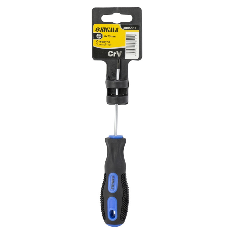 SIGMA Отвертки PH0×75мм СRV (4006501)