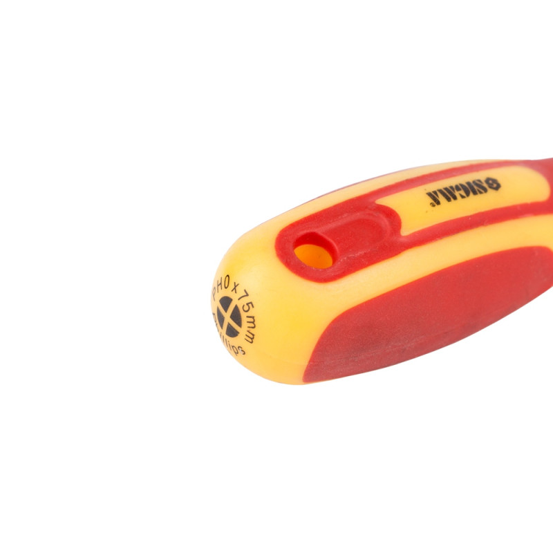 SIGMA Отвертка диэлектрическая крестовая PH0×75мм 1000В CrV (4008111)