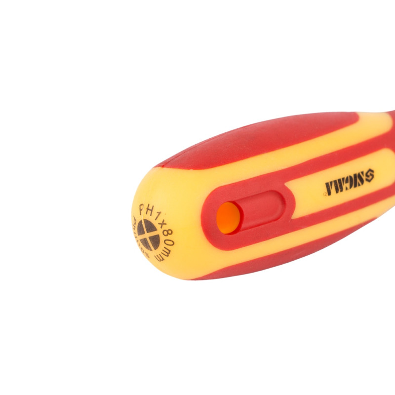 SIGMA Отвертка диэлектрическая крестовая PH1×80мм 1000В CrV (4008141)