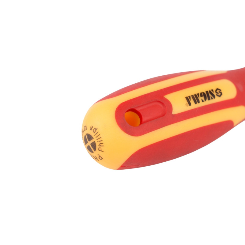 SIGMA Отвертка диэлектрическая крестовая PH2×100мм 1000В CrV (4008161)