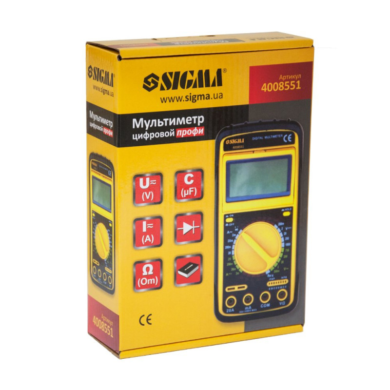 SIGMA Мультиметр цифровой профи (4008551)