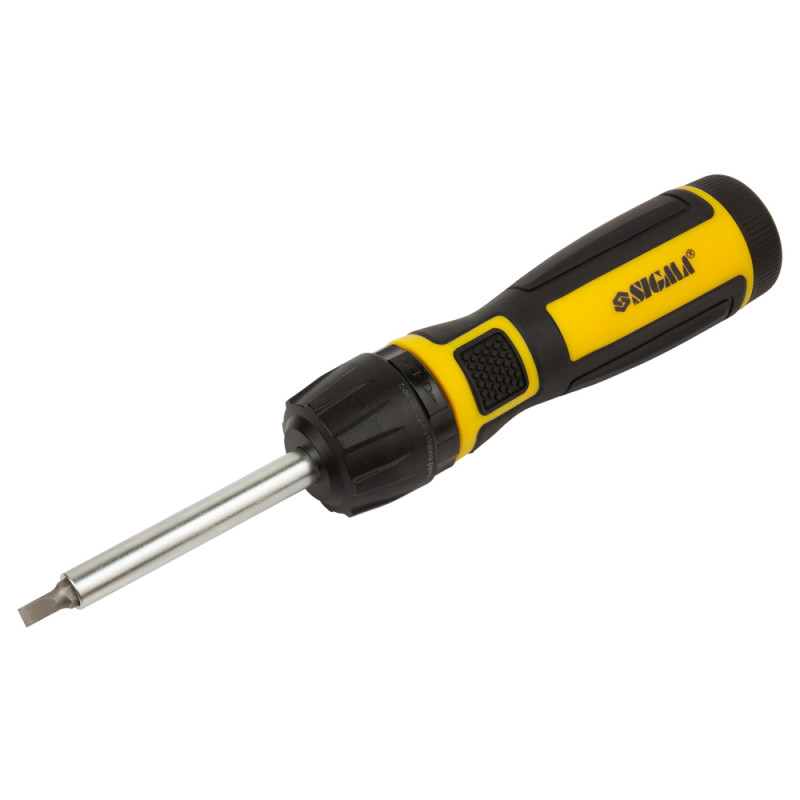 SIGMA Викрутка з реверсом високошвидкісна + біти 12шт CrV Mega (4009821)