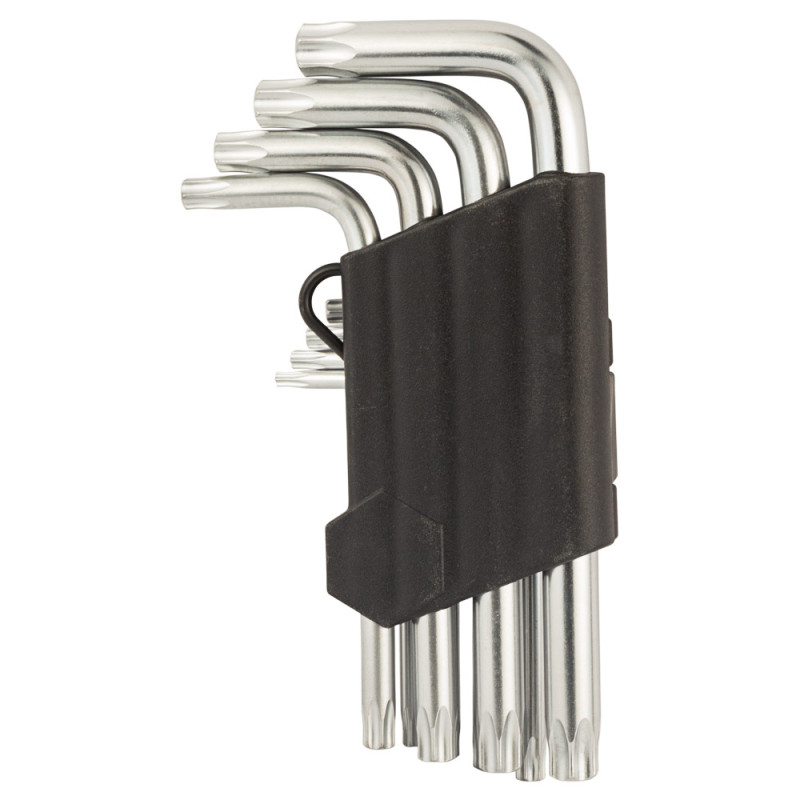 SIGMA Ключи TORX 9шт T10-T50 мм CrV (короткие с отверстием) (4022211)