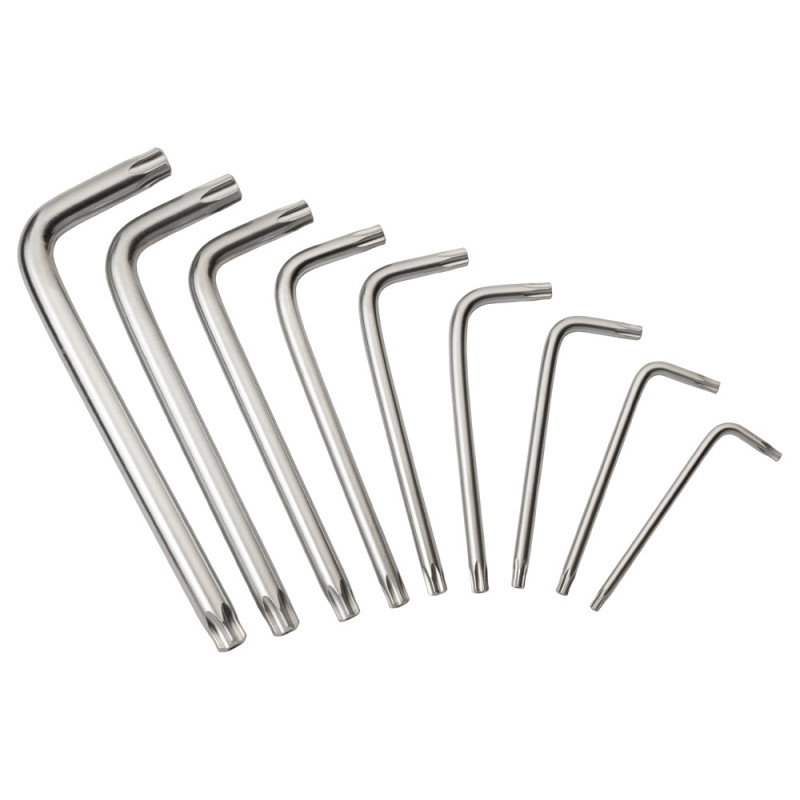 SIGMA Ключи TORX 9шт T10-T50 мм CrV (короткие с отверстием) (4022211)