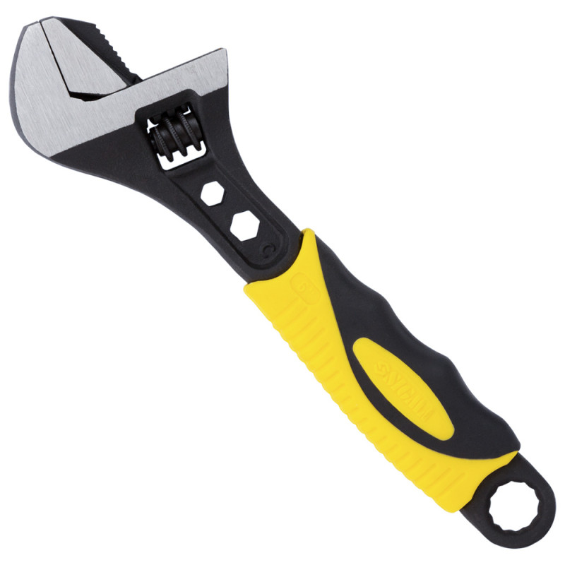 SIGMA Ключ разводной с переставной губкой 150мм, 0-24мм CrV (TPR) (4100911)